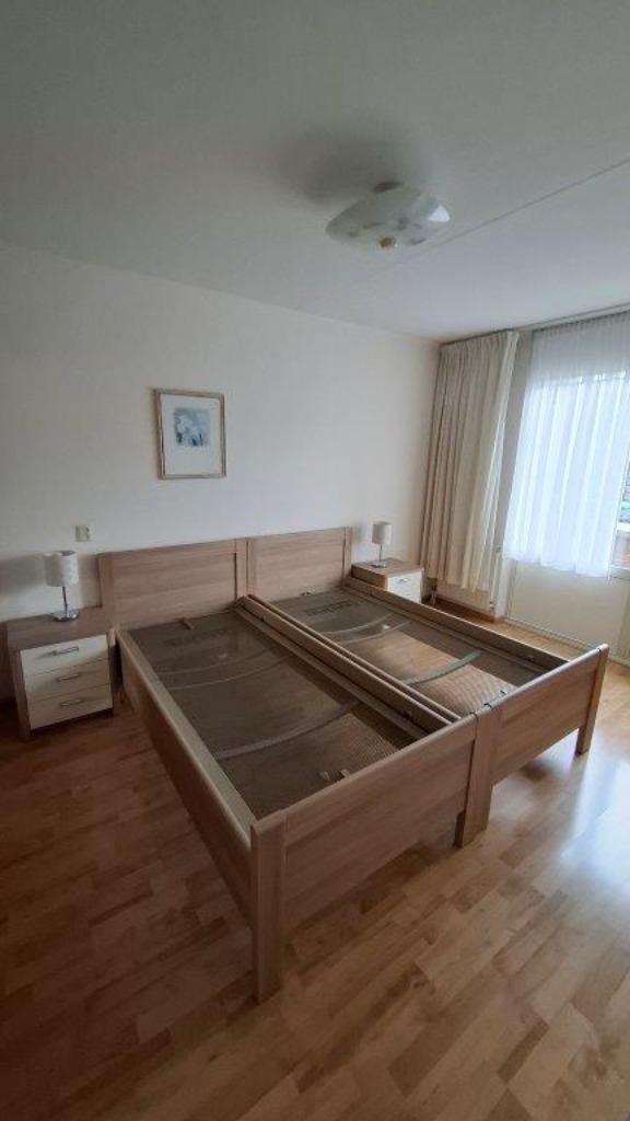 Auping seniorenbedden compleet, Huis en Inrichting, Slaapkamer | Bedden, Nieuw, Tweepersoons, 90 cm, 200 cm, Hout, Overige kleuren