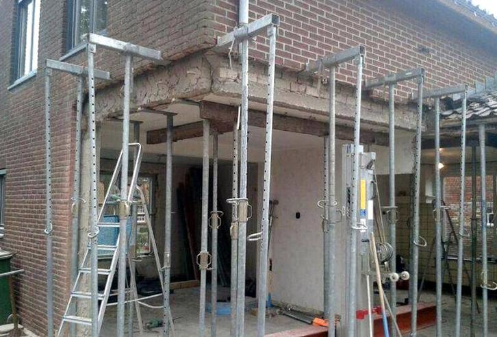 Achtergavel muur afbreken en poutrel plaatsen.0466498753, Doe-het-zelf en Bouw, Vloerdelen en Plavuizen, Ophalen of Verzenden