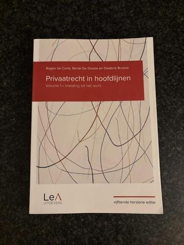 Handboek Privaatrecht in hoofdlijnen - Volume 1 beschikbaar voor biedingen