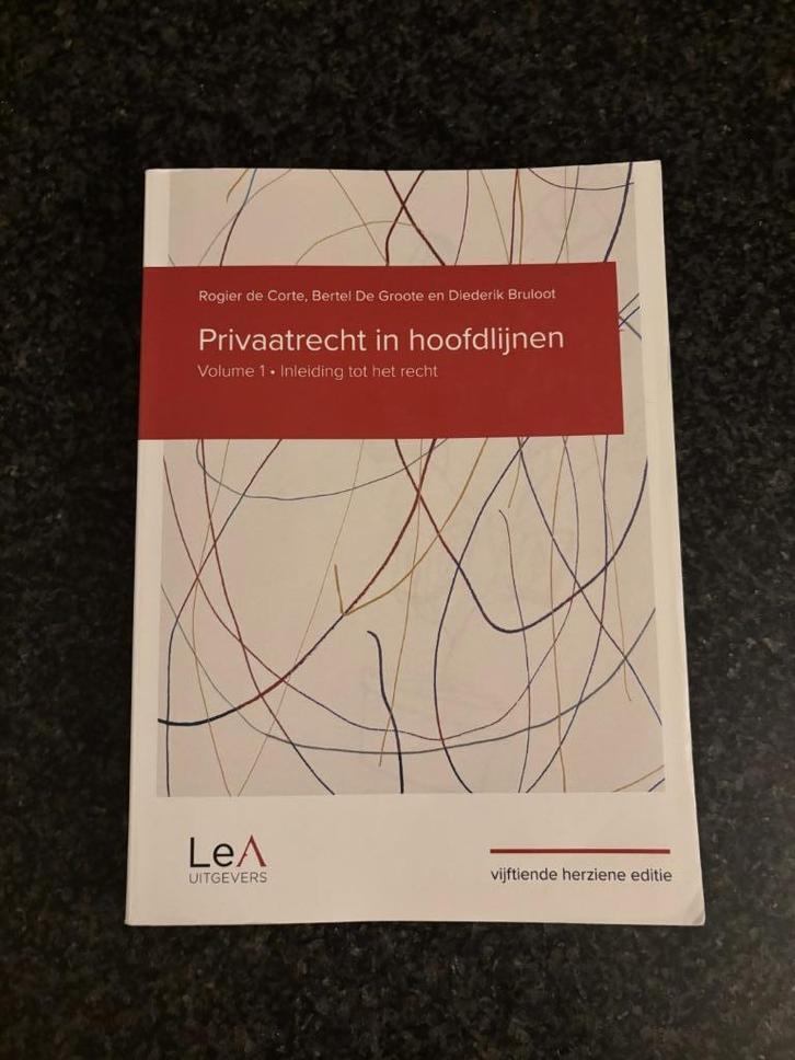 Handboek Privaatrecht in hoofdlijnen - Volume 1, Boeken, Economie, Management en Marketing, Gelezen, Economie en Marketing, Ophalen
