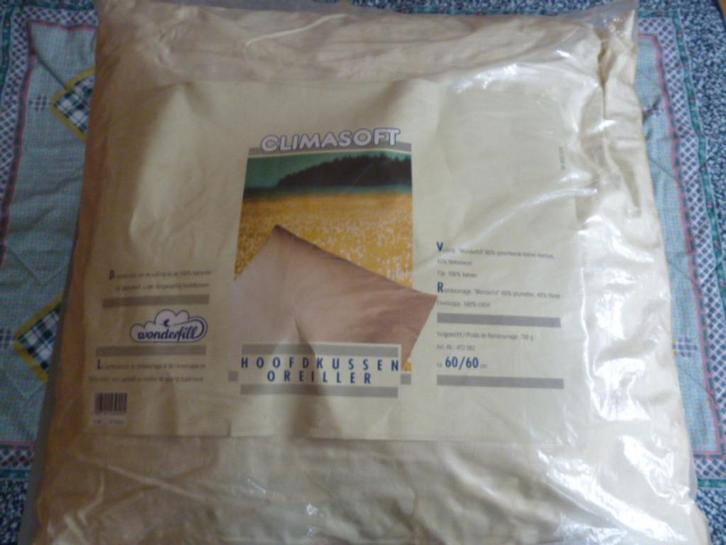 Nieuw Hoofdkussen Climasoft 60x60cm, Huis en Inrichting, Slaapkamer | Beddengoed, Nieuw, Kussen, Eenpersoons, Ophalen