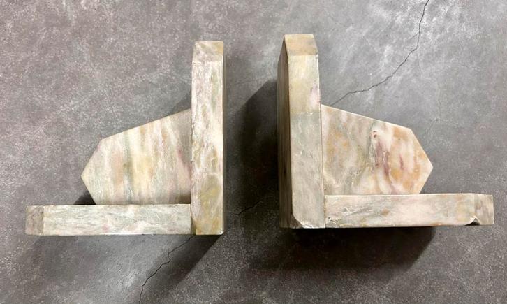 Boekensteunen in natuursteen – set van 2, Huis en Inrichting, Woonaccessoires | Wanddecoraties, Gebruikt, Ophalen