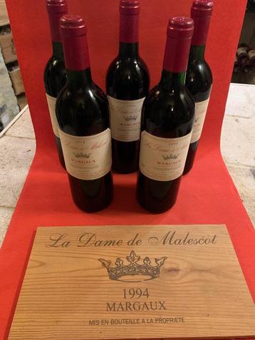 La Dame de Malescot 1994 Margaux 5 flessen 75cl beschikbaar voor biedingen