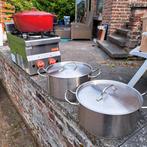Gaskooktoestel met kookpotten, Huis en Inrichting, Ophalen, Zo goed als nieuw