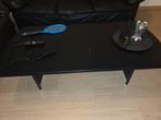 Zwarte salontafel, Ophalen, Gebruikt, 100 tot 150 cm, 50 tot 75 cm