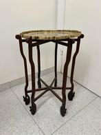 Antiek houten bijzettafel met dienblad, Ophalen