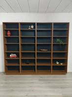 Vintage mid century boekenkast | wandkast, Huis en Inrichting, Kasten | Boekenkasten, Ophalen, Zo goed als nieuw
