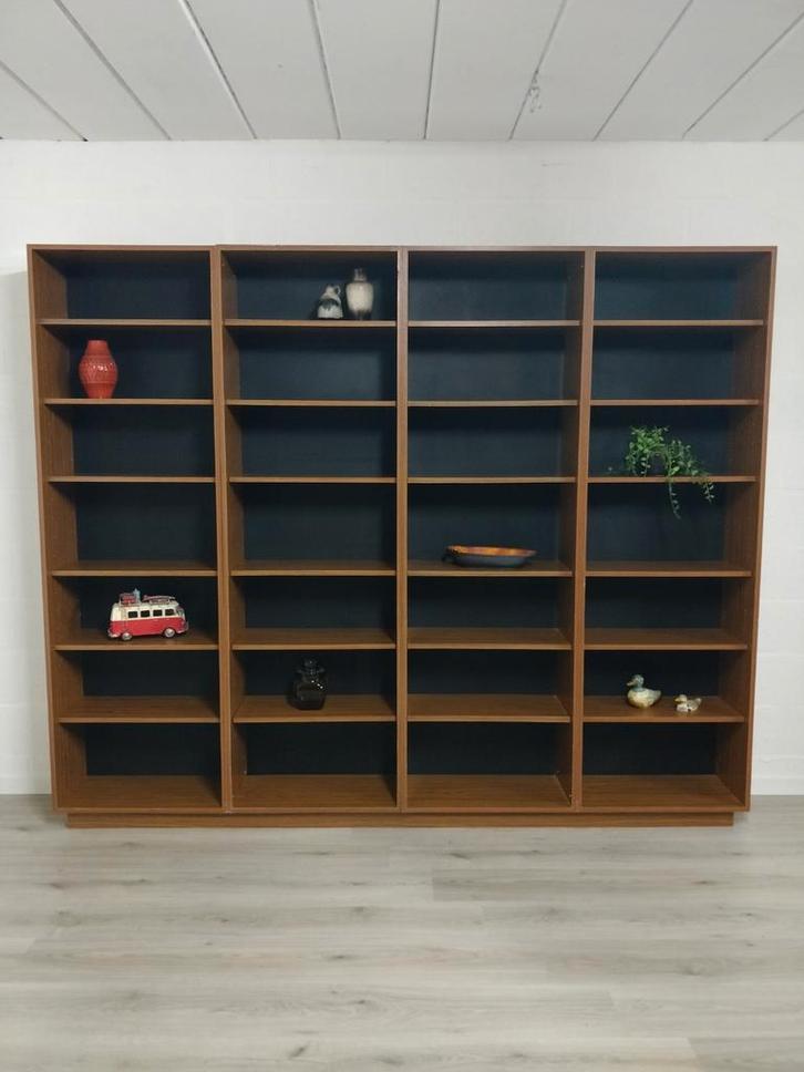 Vintage mid century boekenkast | wandkast, Maison & Meubles, Armoires | Bibliothèques, Comme neuf, Enlèvement