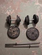 Haltère et poids en fonte decathlon, Sport en Fitness, Fitnessmaterialen, Ophalen, Gebruikt, Dumbbell