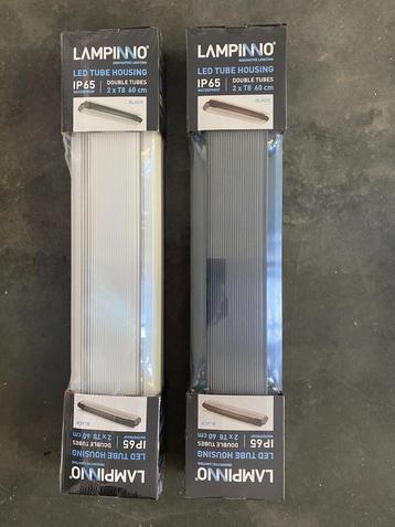 Nieuwe Lampinno LED lamp (2x T8) behuizingen 60cm beschikbaar voor biedingen