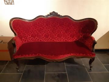 Antieke lounge zetels, 150 à 200 cm, Lodewijk ....., Enlèvement, Utilisé