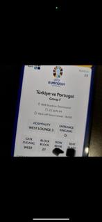 2 VIP Tickets Turkey vs Portugal Euro 2024, Tickets & Billets, Sport | Football, Deux personnes, Cartes en vrac, Juin
