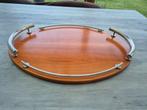 Brass Milano groot dienblad, Huis en Inrichting, Woonaccessoires | Dienbladen, Ophalen of Verzenden, Gebruikt, Hout