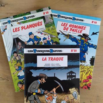 Lot 3 Tuniques bleues 38, 40 & 50 Lambil EO TBE  beschikbaar voor biedingen