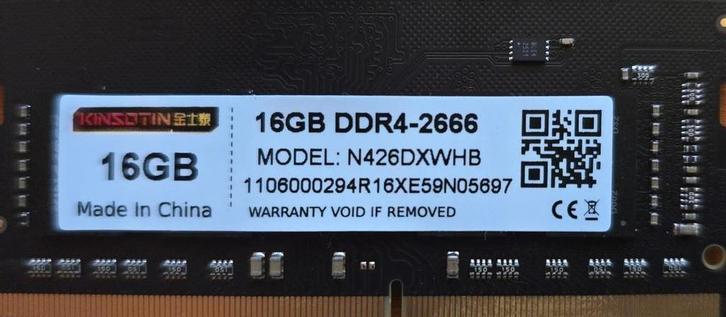 DDR4 SO-DIMM 16GB 2666Mhz (1 stuk), Computers en Software, RAM geheugen, Zo goed als nieuw, Laptop, 16 GB, DDR4, Ophalen