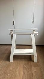 2 witte schragen, Ophalen, Gebruikt, Tafelpoot, 50 tot 100 cm