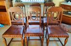 Set van 6 antieke stoelen, Ophalen, Gebruikt, Bruin, Vijf, Zes of meer stoelen
