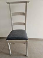 6 identieke kerkstoelen wit, Ophalen, Zo goed als nieuw