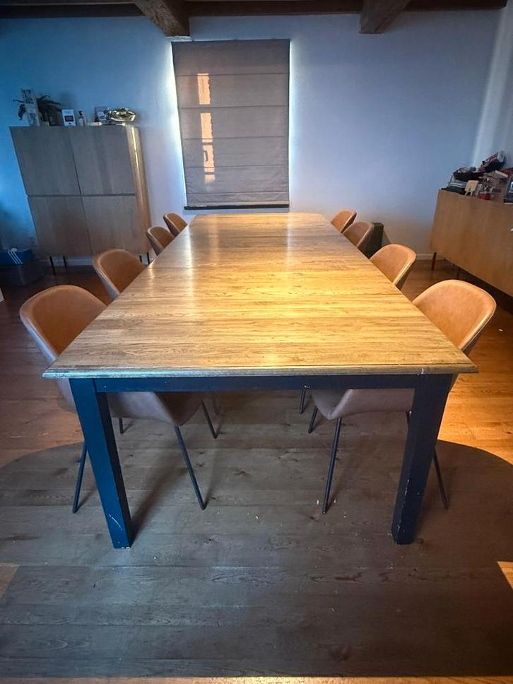 Grote eet tafel living (tot 300 cm), Huis en Inrichting, Tafels | Eettafels, Gebruikt, 100 tot 150 cm, 200 cm of meer, Vijf personen of meer
