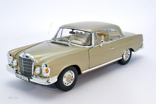 1/18 Mercedes 280SE goudkleurig - Norev, Hobby en Vrije tijd, Modelauto's | 1:18, Zo goed als nieuw, Auto, Norev, Ophalen of Verzenden
