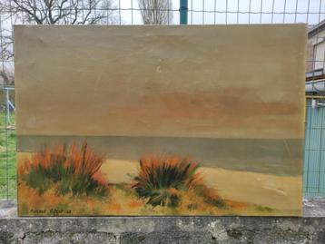 Huile sur toile les dunes signe medard tytgat, Antiek en Kunst, Ophalen