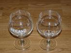 Twee glazen BRIGAND, Enlèvement ou Envoi, Utilisé, Verre ou Verres