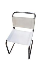 Chaise thonet S33 en cuir modèle blanc, Ophalen, Zo goed als nieuw, Wit, Leer