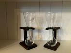 2 Originele Kwak glazen met houten houder, Verzamelen, Glas en Drinkglazen, Ophalen, Gebruikt, Bierglas