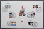 België : luxekaart met reeks 1163/68 uit 1960, Timbres & Monnaies, Timbres | Europe | Belgique, Enlèvement ou Envoi, Oblitération 1er jour