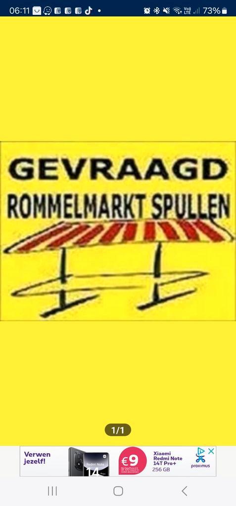 Gratis Rommelmarktspullen gezocht, Diversen, Rommelmarktspullen, Gebruikt, Ophalen
