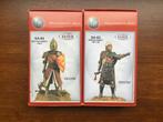 2 SOLDATEN ridders beeldjes 54mm, Zo goed als nieuw, Figuur of Figuren