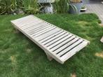 Ligzetel teak, Tuin en Terras, Ligbedden, Ophalen, Gebruikt, Teakhout, Verstelbaar