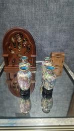 Miniatuur chinees vaas 4 stuks op sokkel 8 cm, Enlèvement