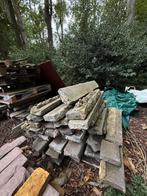 Antiekz Blauwsteen dorpel ronde neus, Ophalen, Gebruikt, 100 tot 150 cm, Hardsteen