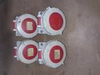 8 stuks Mennekes stopcontacten 5-polig 16A, 3x220V, Ophalen of Verzenden, Gebruikt, Stopcontact