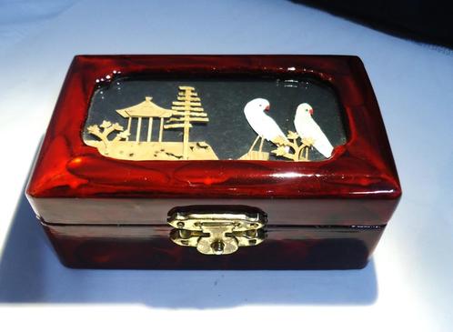 Juwelen kistje Chinees doos rozenhout  3D✨👀😍💎💑⚡🎁👌, Antiek en Kunst, Antiek | Woonaccessoires, Ophalen of Verzenden