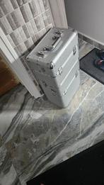 Aluminium beautycase / flightcase - stevige kwaliteit, Gris, Enlèvement ou Envoi, Avec serrure, Comme neuf