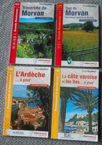 4 topo-guides France : Morvan , Ardèche et Côte varoise, Boeken, Ophalen of Verzenden, Gelezen, Europa, Fiets- of Wandelgids