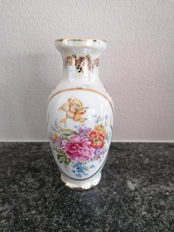 Vaasje Limoges porcelein H16cm, Antiek en Kunst, Antiek | Vazen, Ophalen of Verzenden