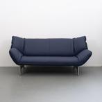 1x Leolux Tango 3-zits/223cm Bank Kobaltblauw Leer - Metaal, Huis en Inrichting
