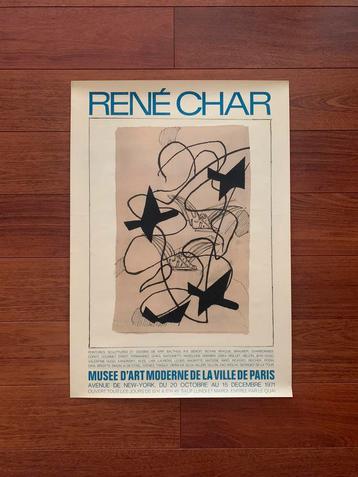 Affiche Vintage RENÉ CHAR (1971)