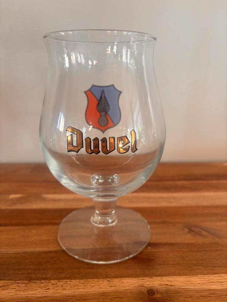 Duvelglas Rijkswacht wapenschild, Verzamelen, Glas en Drinkglazen, Zo goed als nieuw, Ophalen