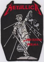 Metallica and justice for all stoffen opstrijk patch embleem, Verzamelen, Muziek, Artiesten en Beroemdheden, Verzenden, Nieuw