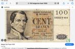 Bankbiljet 100 Belgische frank 1959, Ophalen of Verzenden, Bankbiljetten