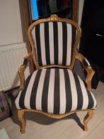 Fauteuil doré rayures noires et blanches, Enlèvement