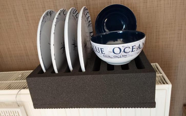 VAISSELLE CAMPING BRUNER BLUE OCÉAN, Caravanes & Camping, Outils de camping, Comme neuf, Enlèvement