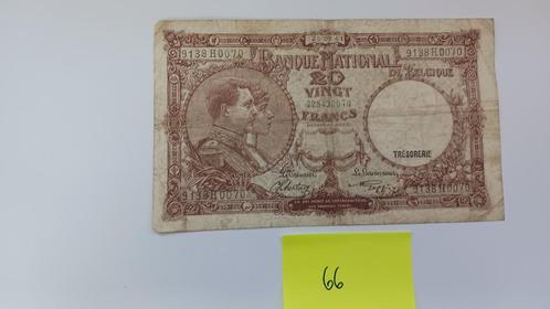België 20 Frank 1941, Postzegels en Munten, Bankbiljetten | België, Los biljet, Ophalen of Verzenden