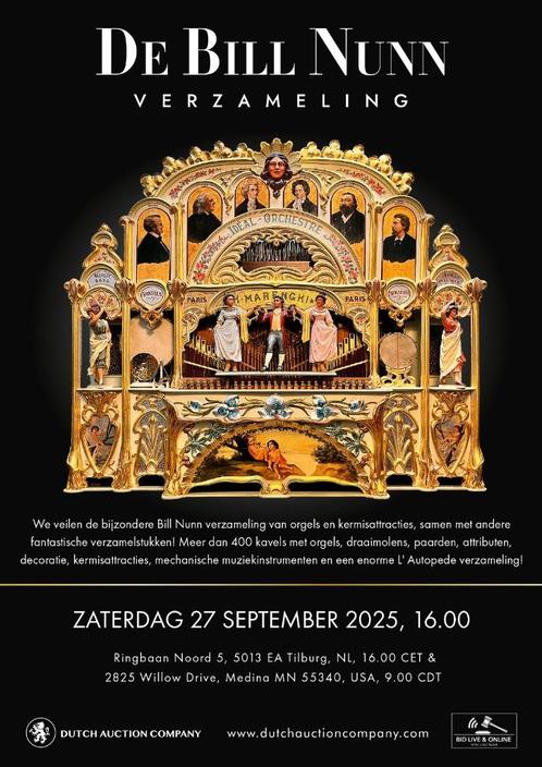 Openbare Veiling van Orgels, Kermisattracties en meer!, Verzamelen, Automaten | Overige, Ophalen