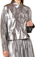 MAX MARA BLOUSE, ZILVER, MAAT 38 (NEW €280) NIEUW️️️💖💖💖, Enlèvement ou Envoi, Neuf, Taille 38/40 (M), Autres couleurs
