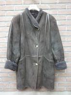Echte Daim Jas met Teddy, Kleding | Dames, Jassen | Winter, Ophalen of Verzenden, Zo goed als nieuw, Maat 42/44 (L), Grijs
